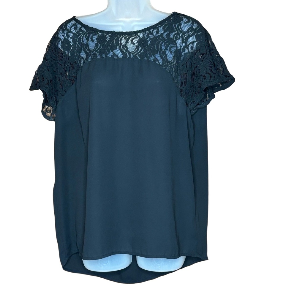 Anthropologie Maeve Blouse Womens M Black Lace Sheer‎ Whimsigoth Fairy Witchy